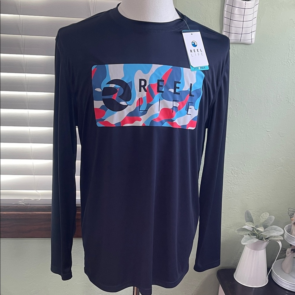 Reel Life Black Long Sleeve Tee